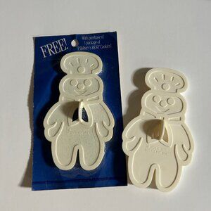 Pillsbury Doughboy Set Of 2 Vintage 1989 Cookie Cutters